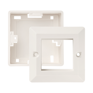 Wall mounting box for French size mounting frame